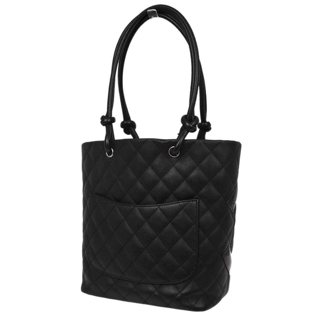 Chanel Black Calfskin Cambon Ligne Tote Handbag