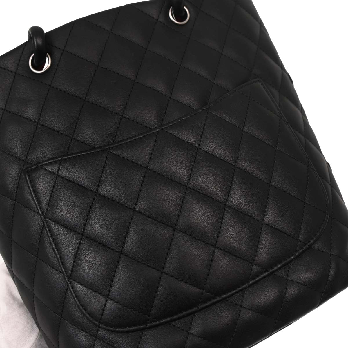 Chanel Black Calfskin Cambon Ligne Tote Handbag