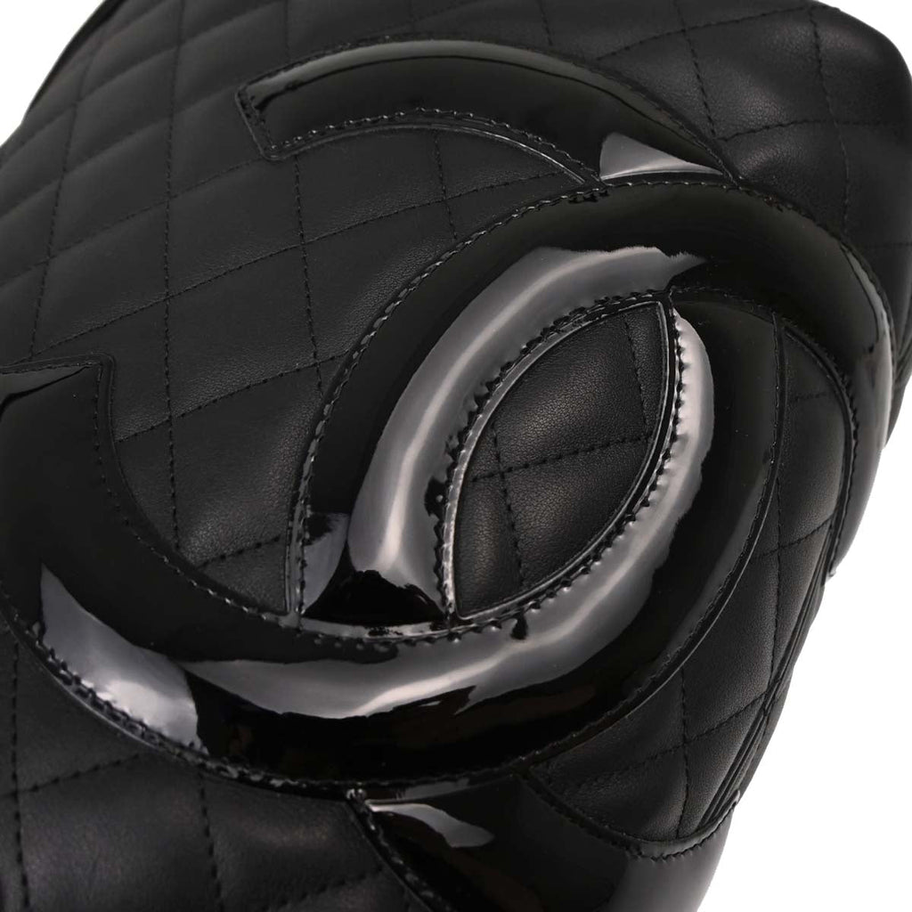 Chanel Black Calfskin Cambon Ligne Tote Handbag