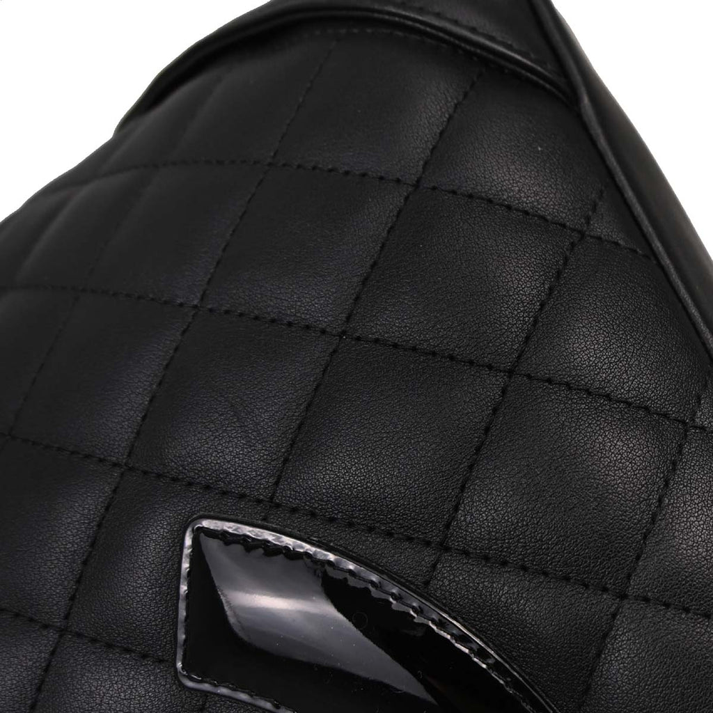Chanel Black Calfskin Cambon Ligne Tote Handbag