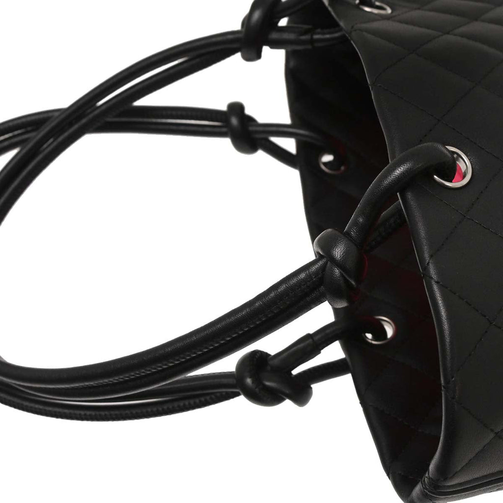 Chanel Black Calfskin Cambon Ligne Tote Handbag