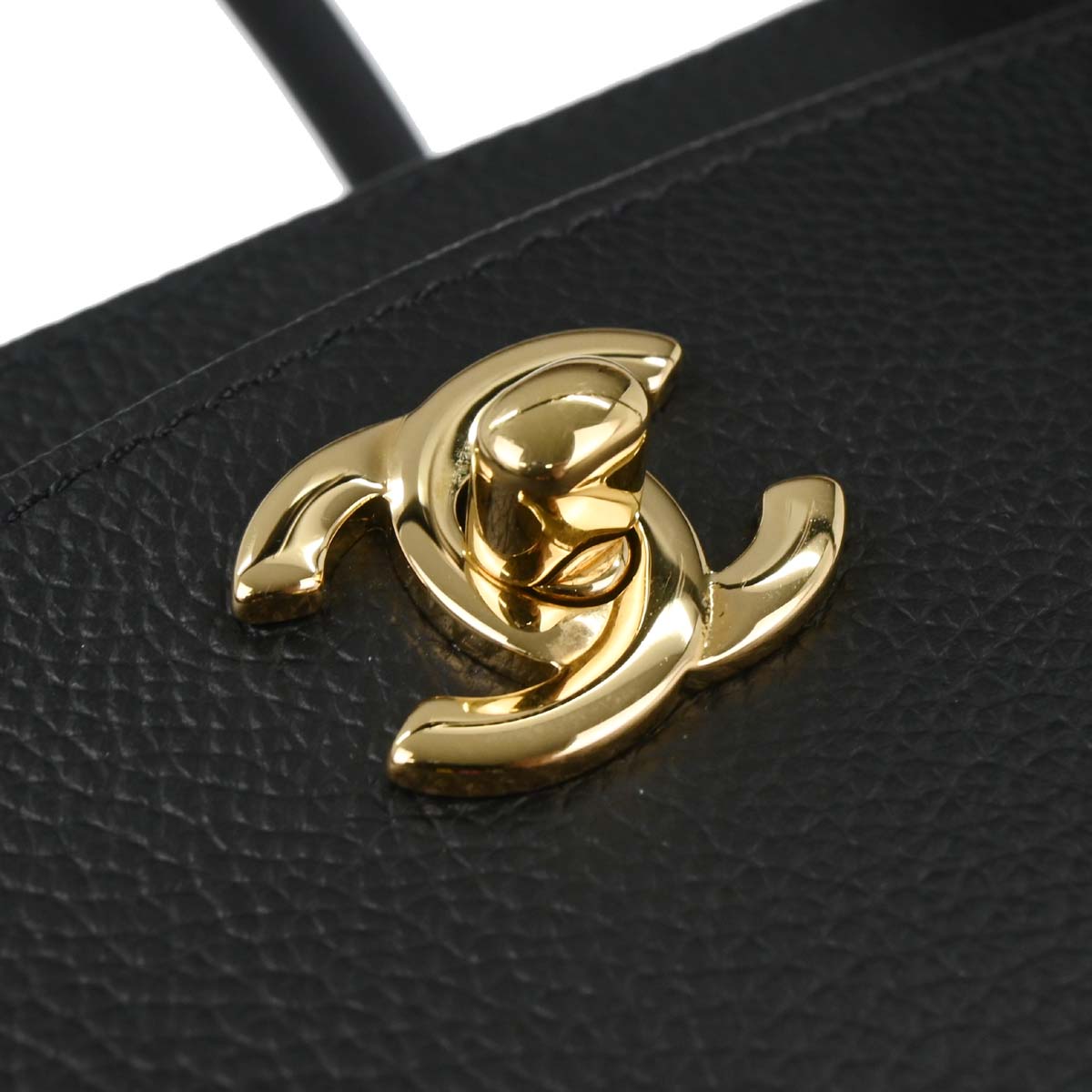 Chanel 2013-2014 Black Calfskin Executive Cerf 2way Shoulder Tote Bag