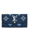 Louis Vuitton Empreinte Monogram Giant Emilie Wallet Gradient Blue