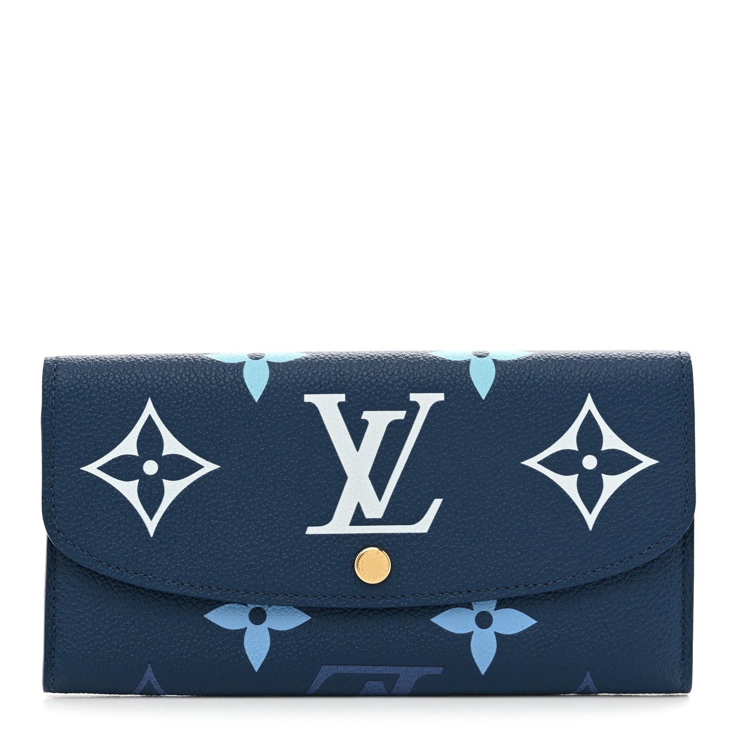 Louis Vuitton Empreinte Monogram Giant Emilie Wallet Gradient Blue