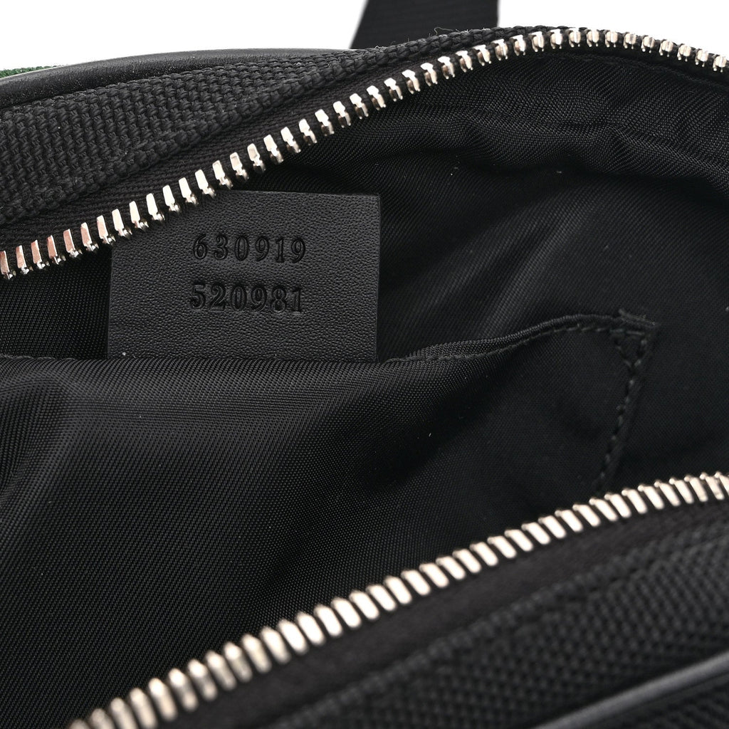 Gucci Canvas Web Slim Belt Bag Black