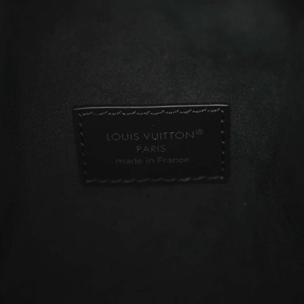 Louis Vuitton Calfskin Debossed Monogram Side Trunk Black
