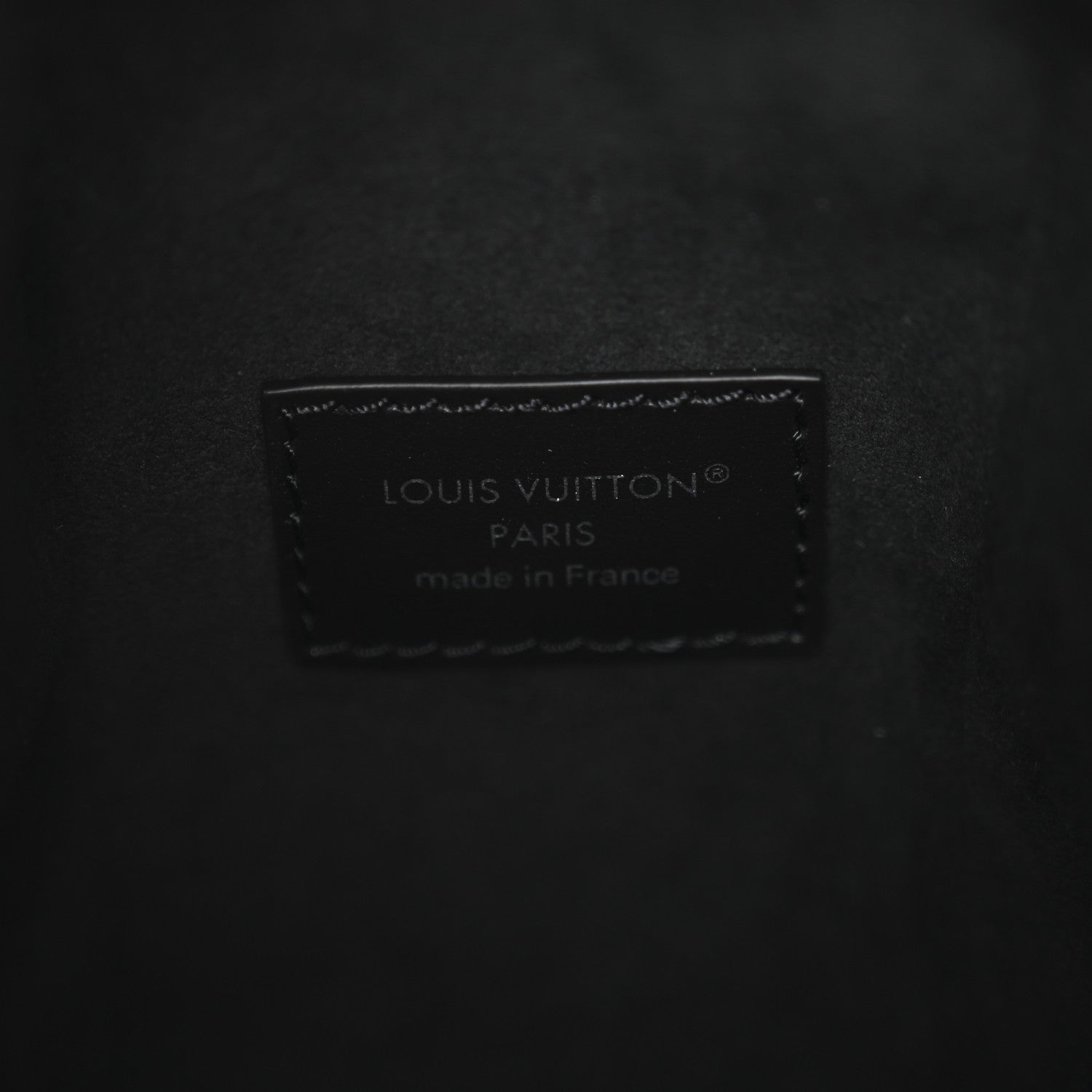 Louis Vuitton Calfskin Debossed Monogram Side Trunk Black
