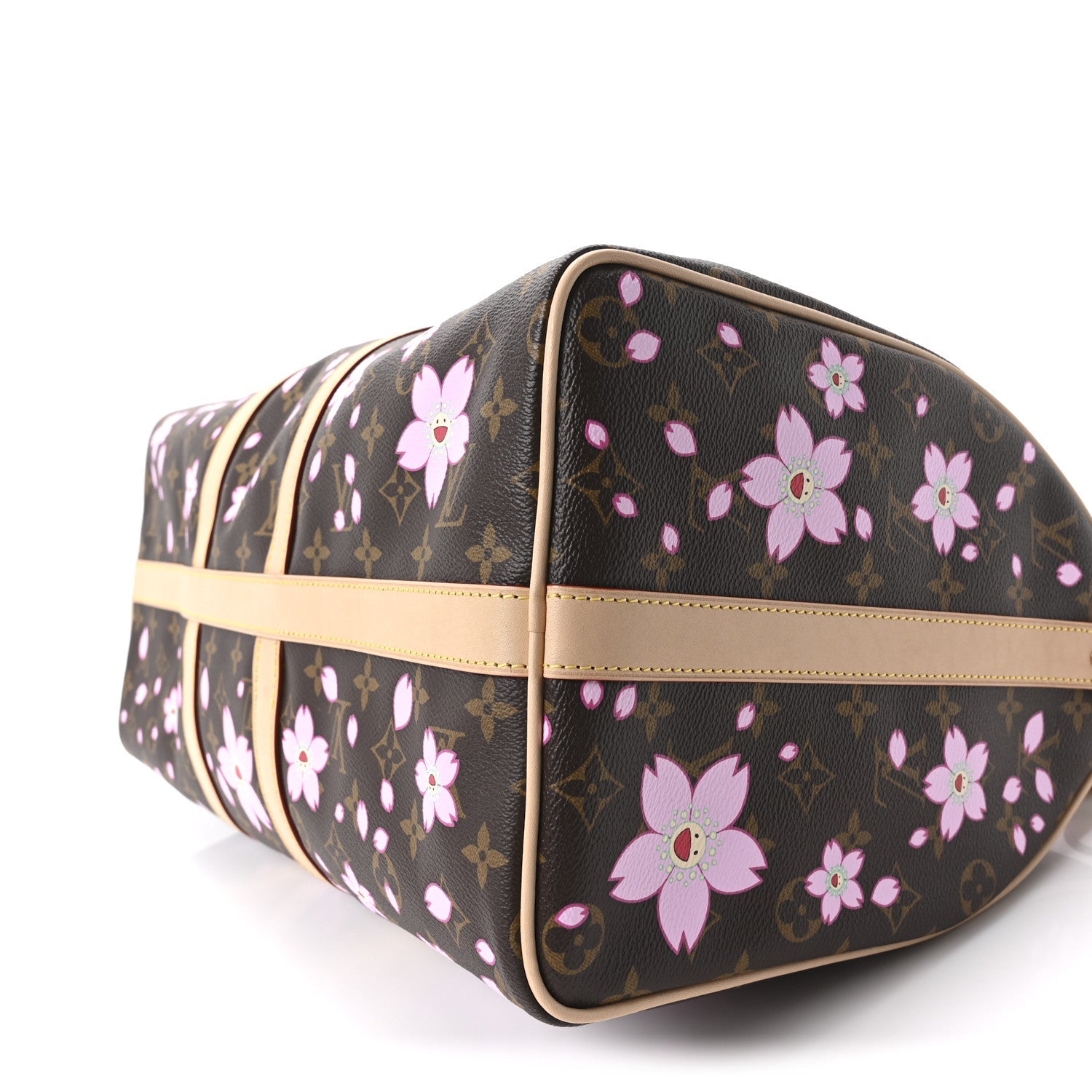 Louis Vuitton LV X TM Monogram Cherry Blossom Keepall Bandouliere 45 Sakura Brown