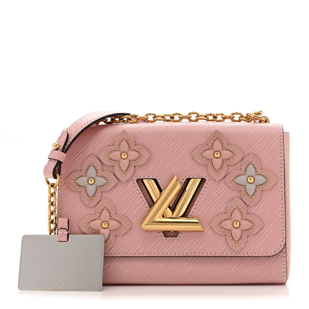 Louis Vuitton Epi Couture’s Flower Twist Shoulder Bag MM Rose Ballerine
