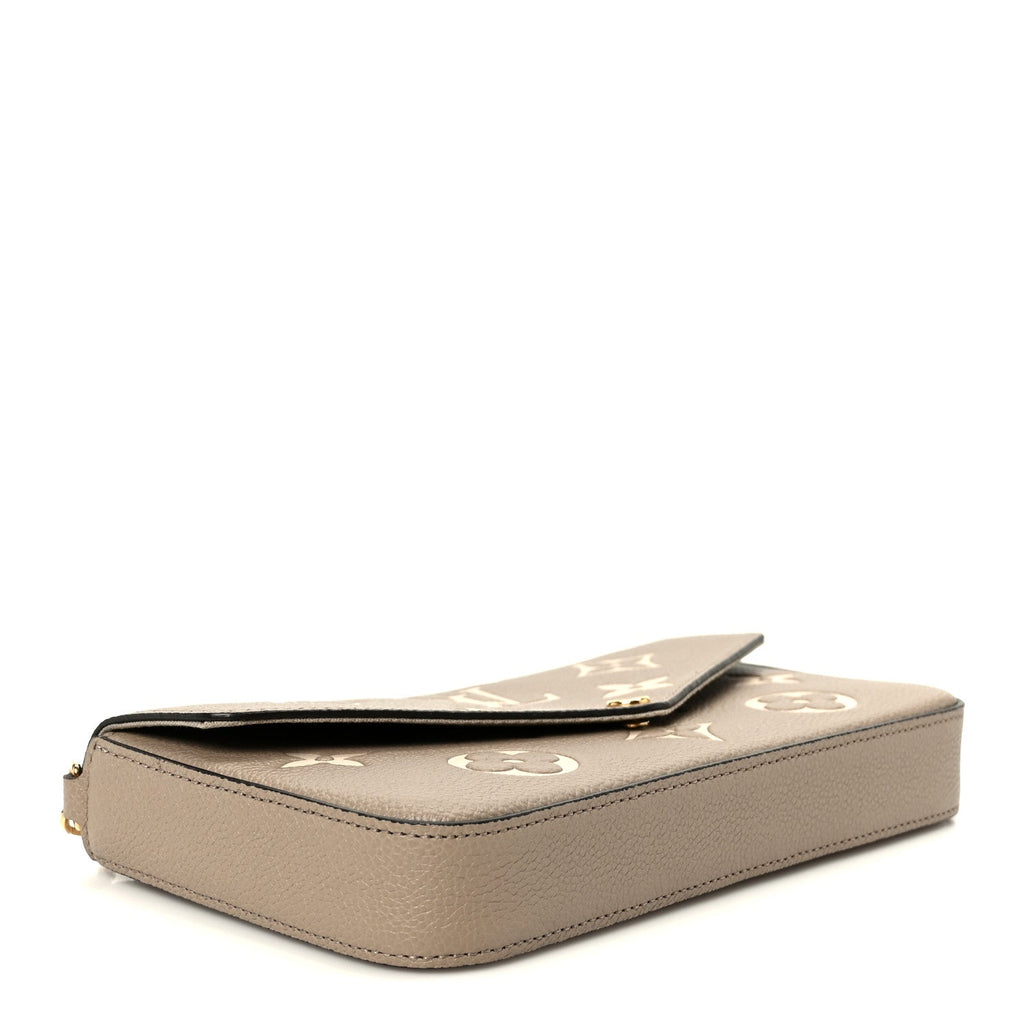 Louis Vuitton Empreinte Monogram Giant Felicie Pochette Tourterelle Creme