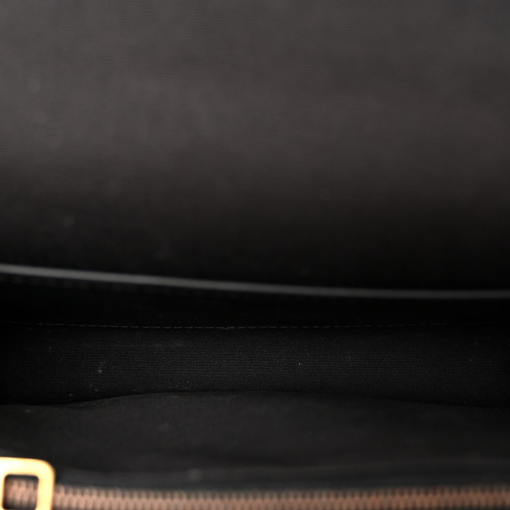 Louis Vuitton Patent Chain Louise MM Black