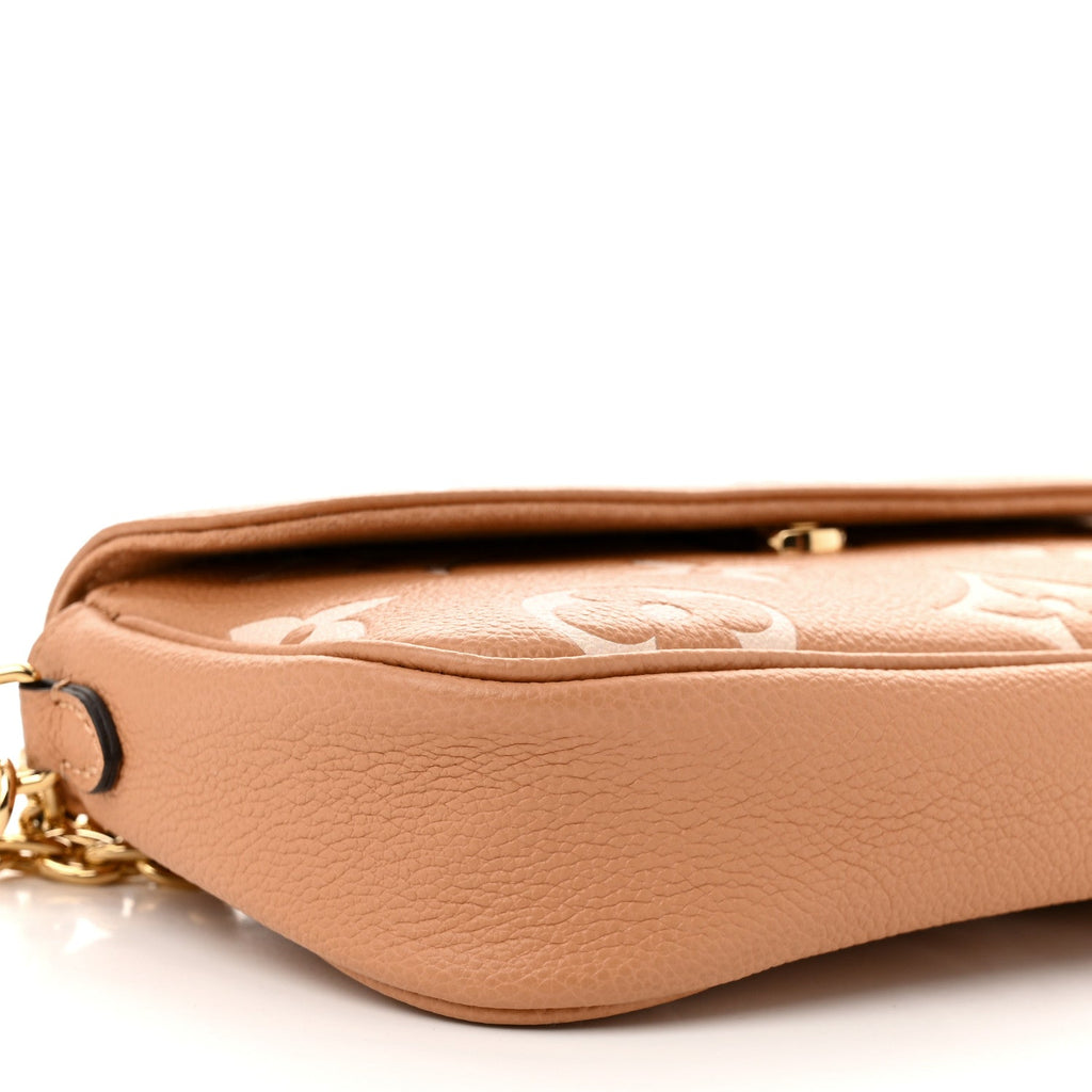 Louis Vuitton Empreinte Monogram Giant Ivy Wallet On Chain Arizona Creme