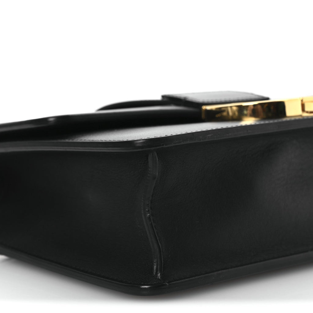 Christian Dior Box Calfskin 30 Montaigne Flap Bag Black