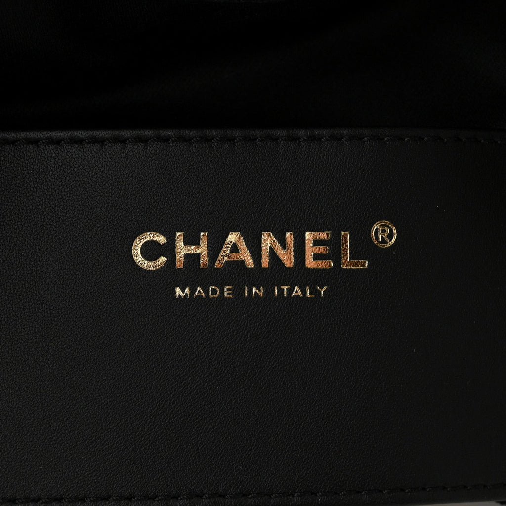 Chanel Suede Quilted Small Chanel 25 Handbag Black