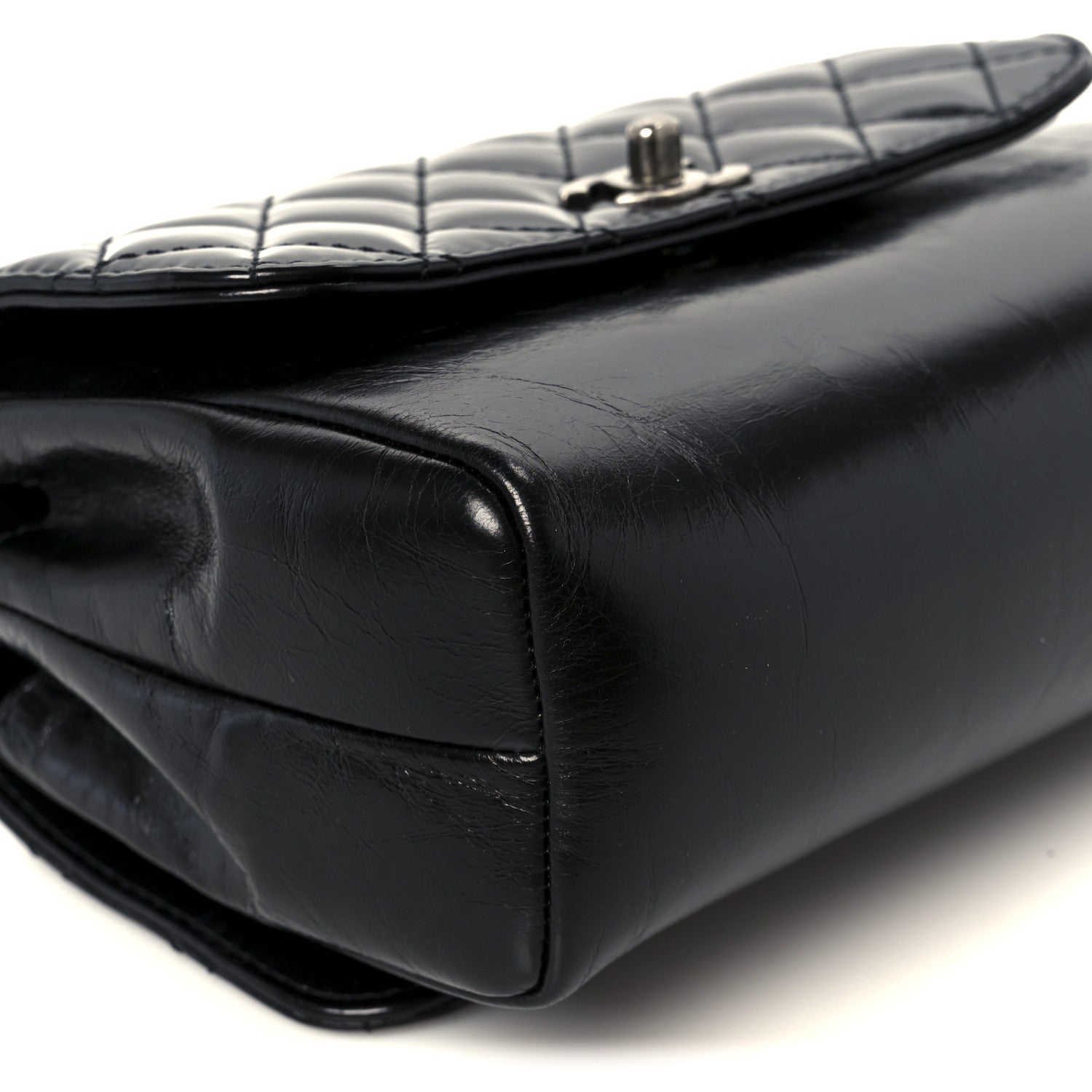 Chanel Glazed Calfskin Pilot Essentials Flap Black