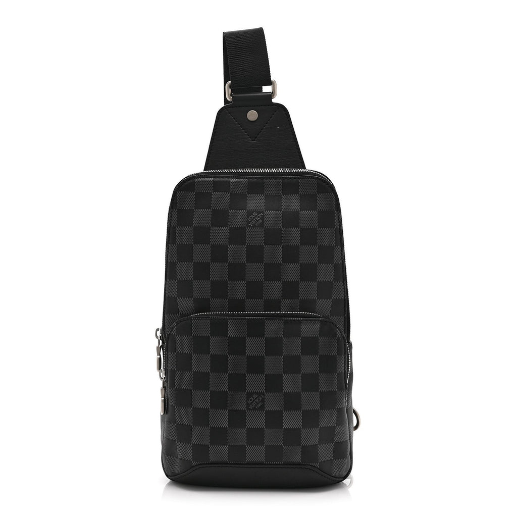 Louis Vuitton Damier Graphite Avenue Sling Bag Onyx Silver