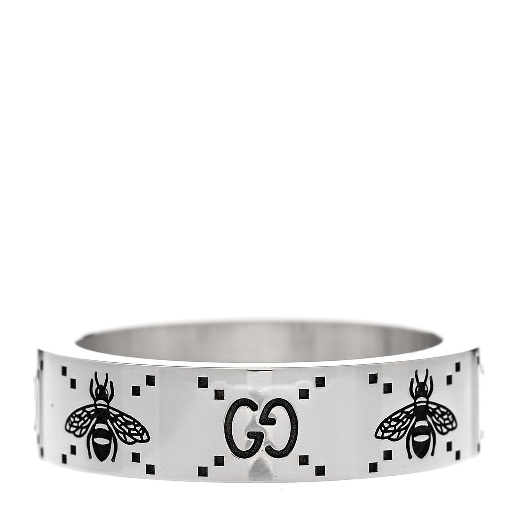 Gucci Sterling Silver Bee Ring 60 9.25