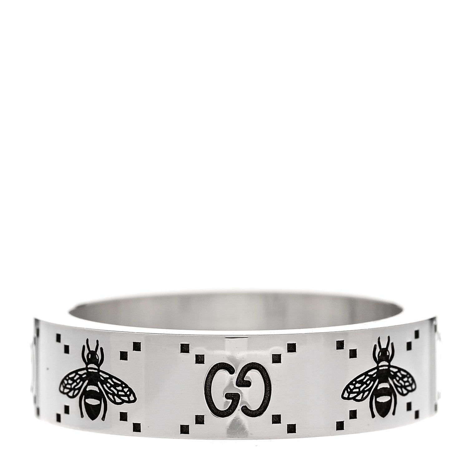 Gucci Sterling Silver Bee Ring 60 9.25