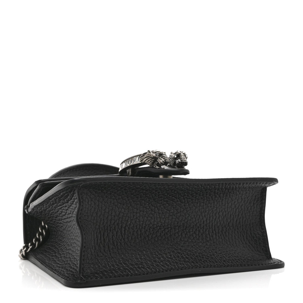 Gucci Dollar Calfskin Crystal Mini Dionysus Top Handle Bag Black Crystal