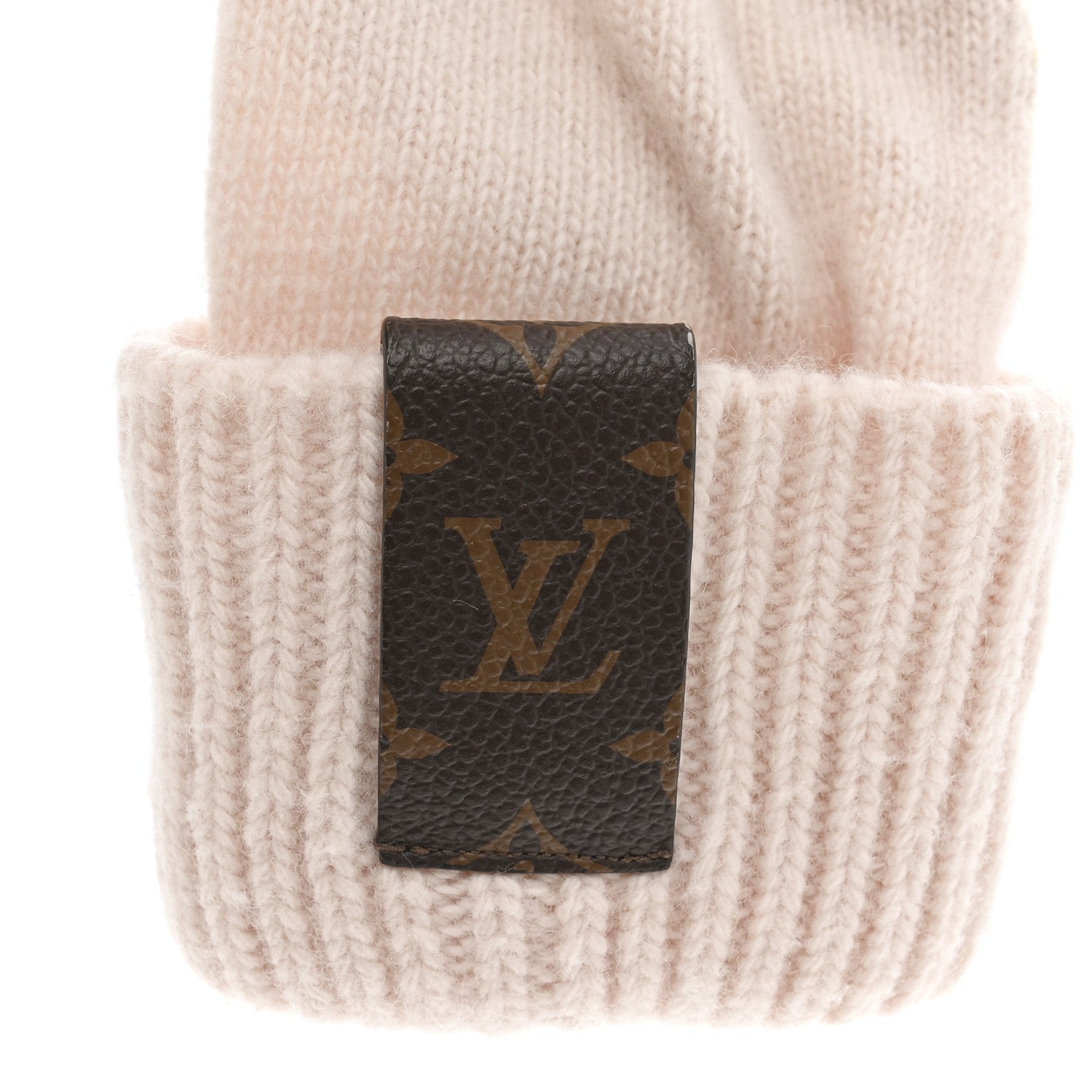 Louis Vuitton Wool Maille Knit Flight Mode LV Medallion Gloves Camel Rose