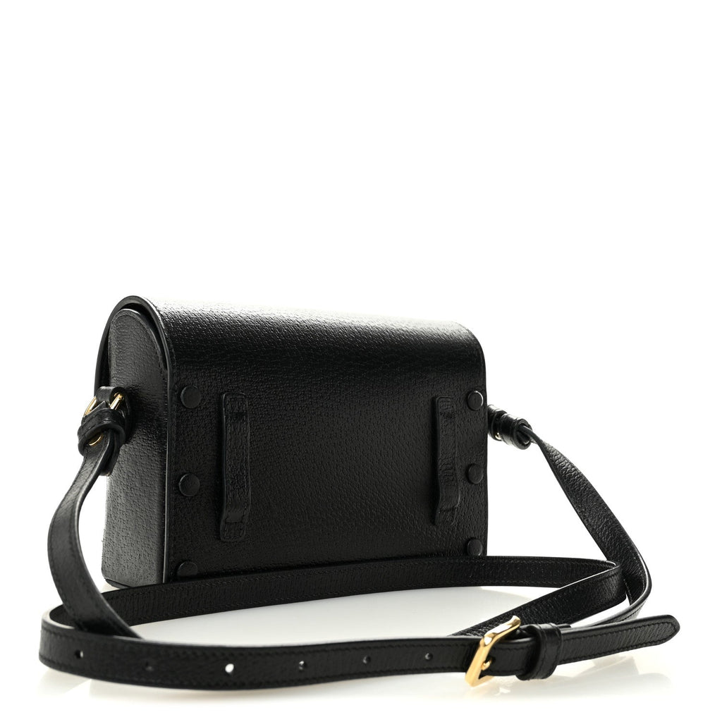 Gucci Calfskin Horsebit 1955 Shoulder Bag Black