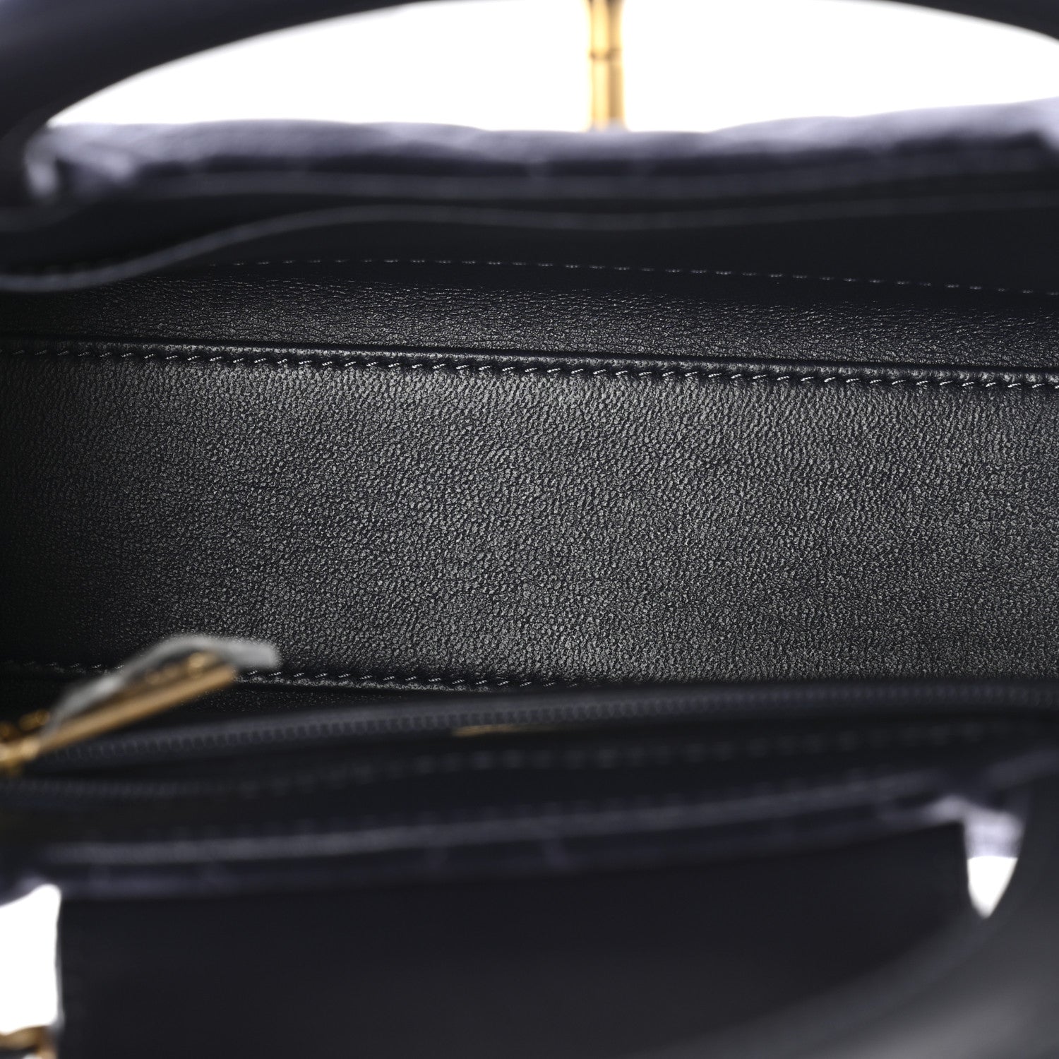 Chanel Velvet Quilted Nano Kelly Shopper Navy