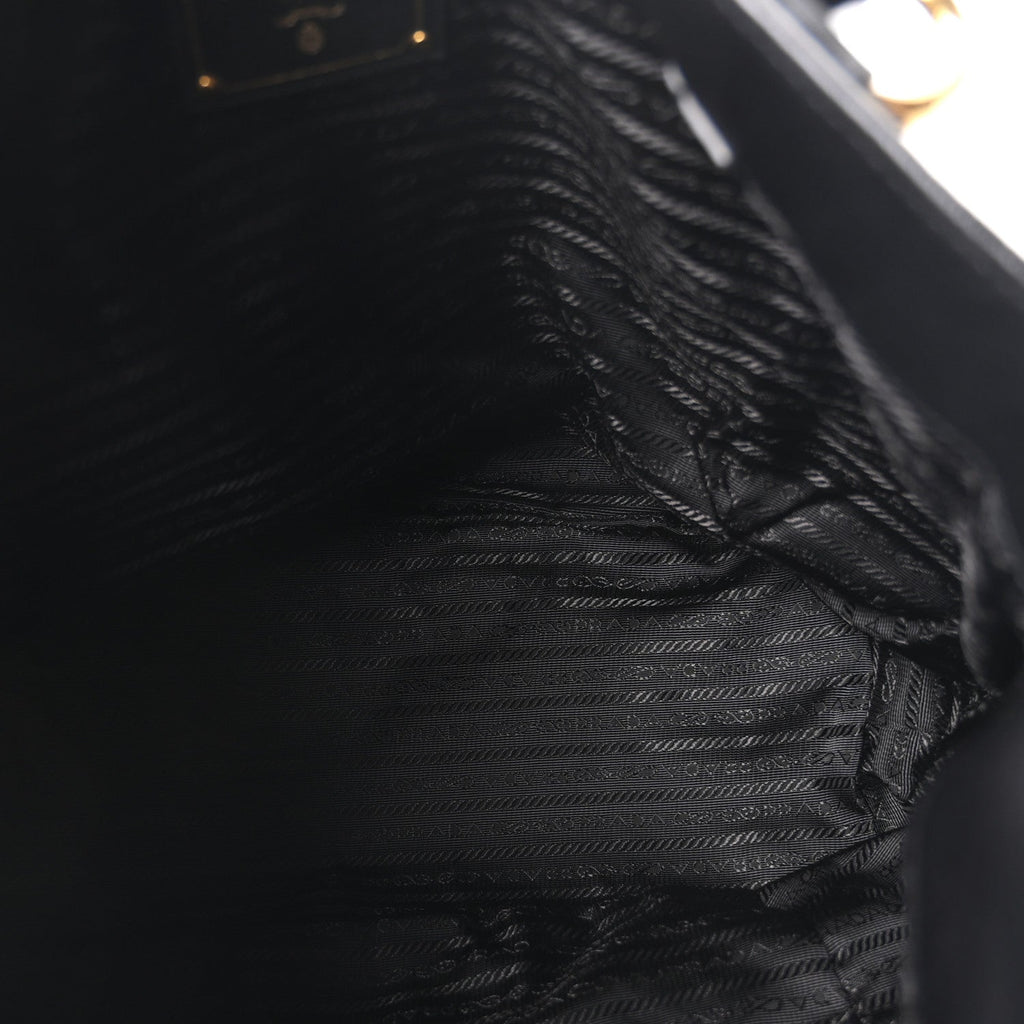 Prada Vitello Daino Shopping Tote Black