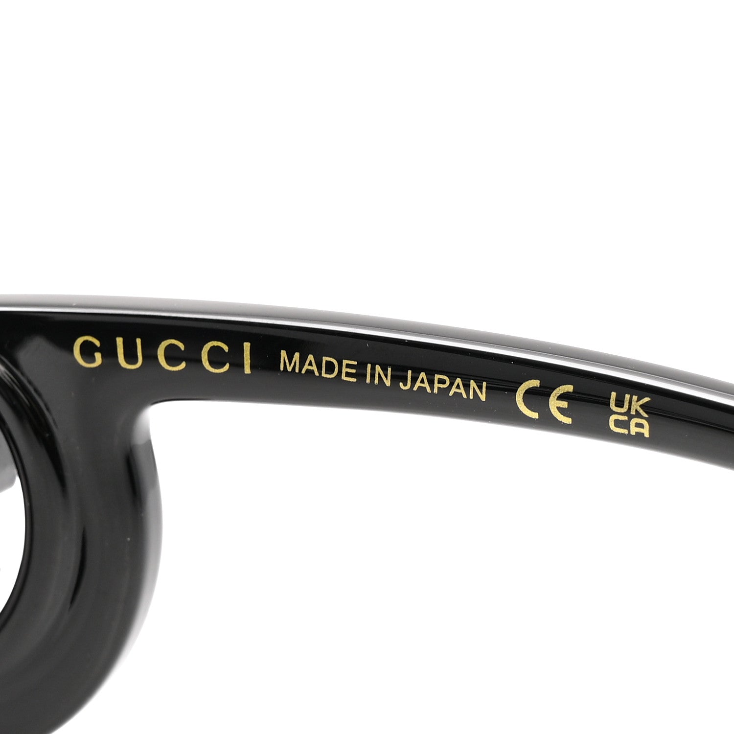 Gucci Acetate Rectangle Frame Sunglasses GG1326S Black
