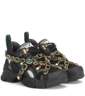 GUCCI FLASHTRACK MEN'S SNEAKERS WITH REMOVABLE CRYSTALS