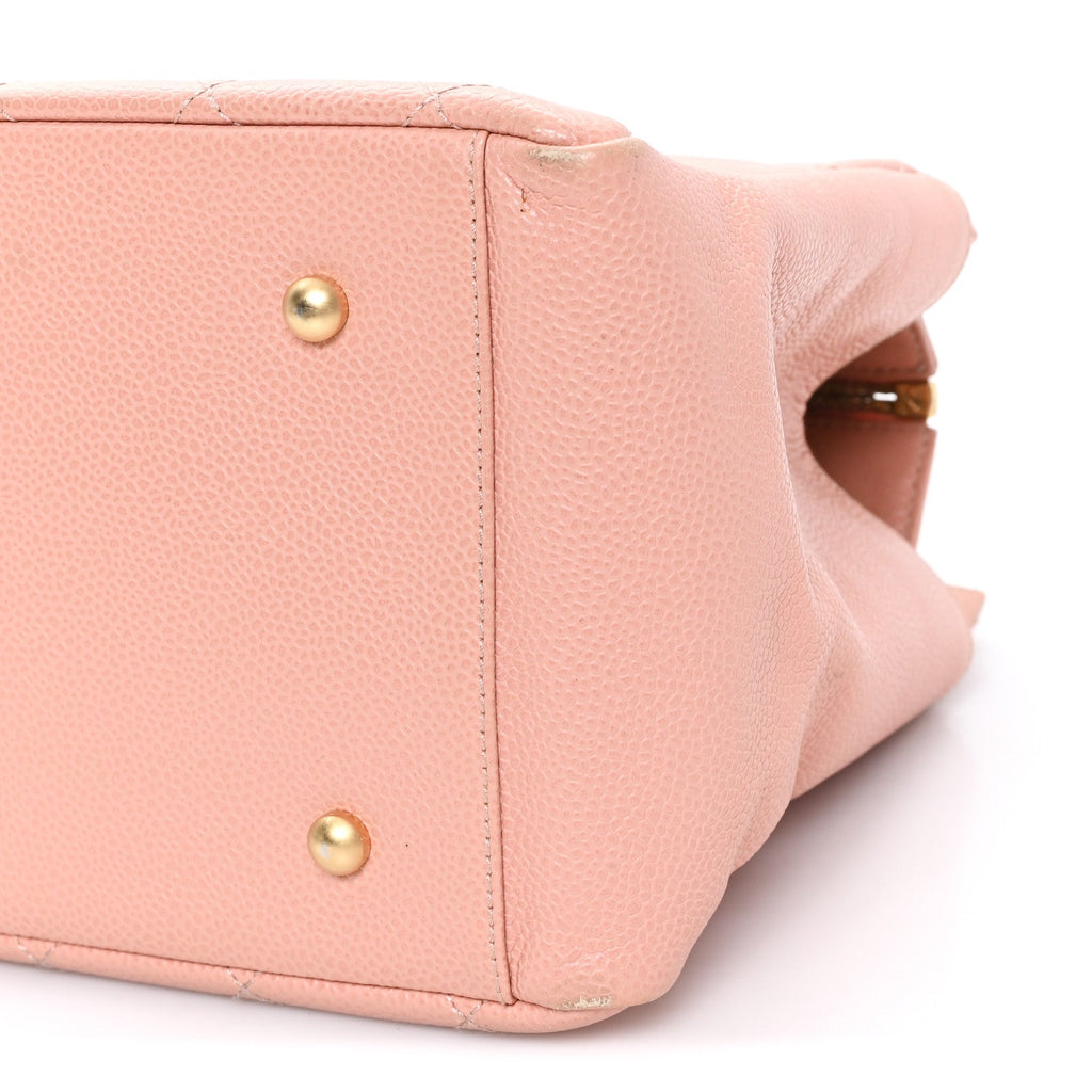 Chanel Caviar Quilted Petit Timeless Shopping Tote PTT Pink