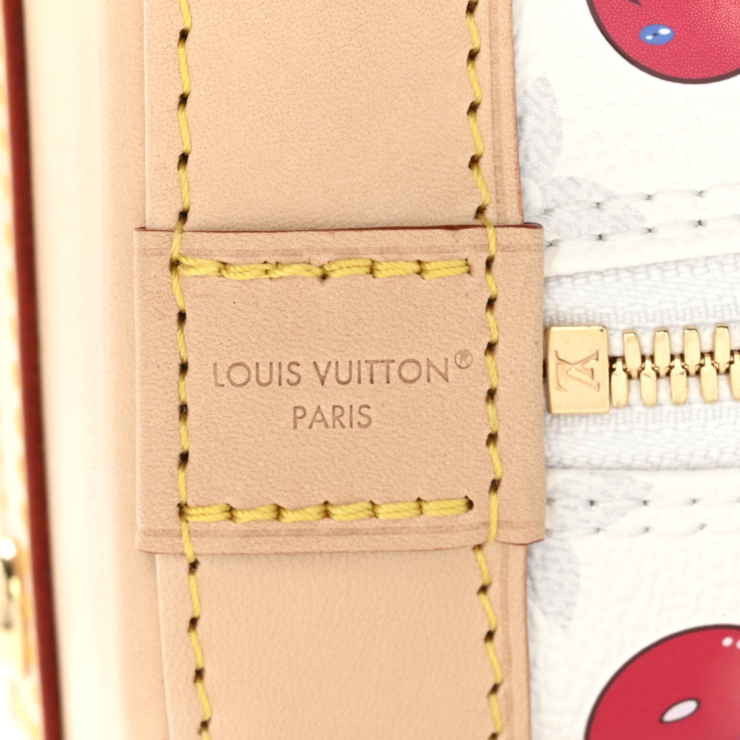Louis Vuitton LV X TM Monogram Cerises Alma BB White
