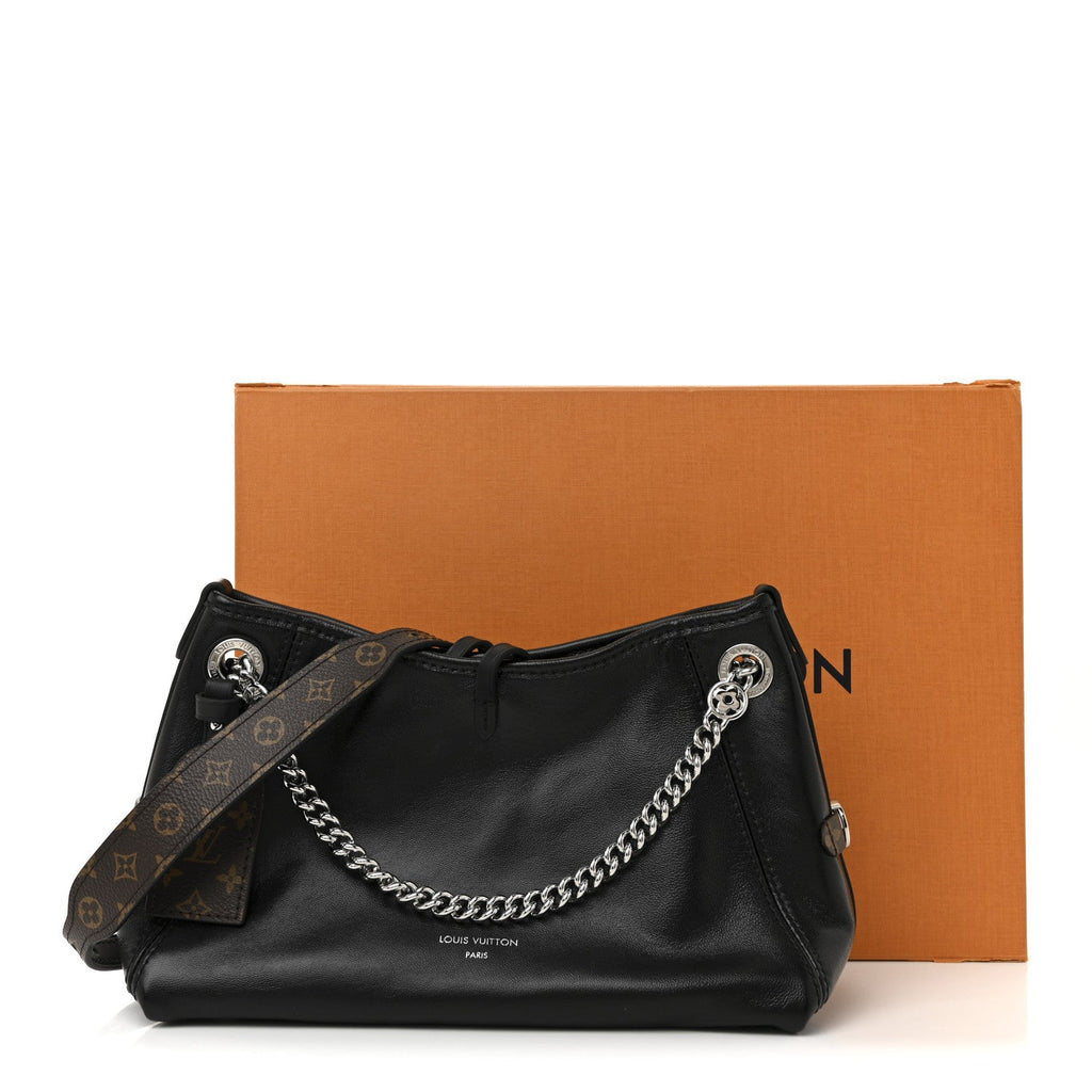 Louis Vuitton Lambskin CarryAll Cargo Vibe PM Black