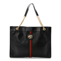 Gucci Calfskin Large Rajah Chain Tote Black
