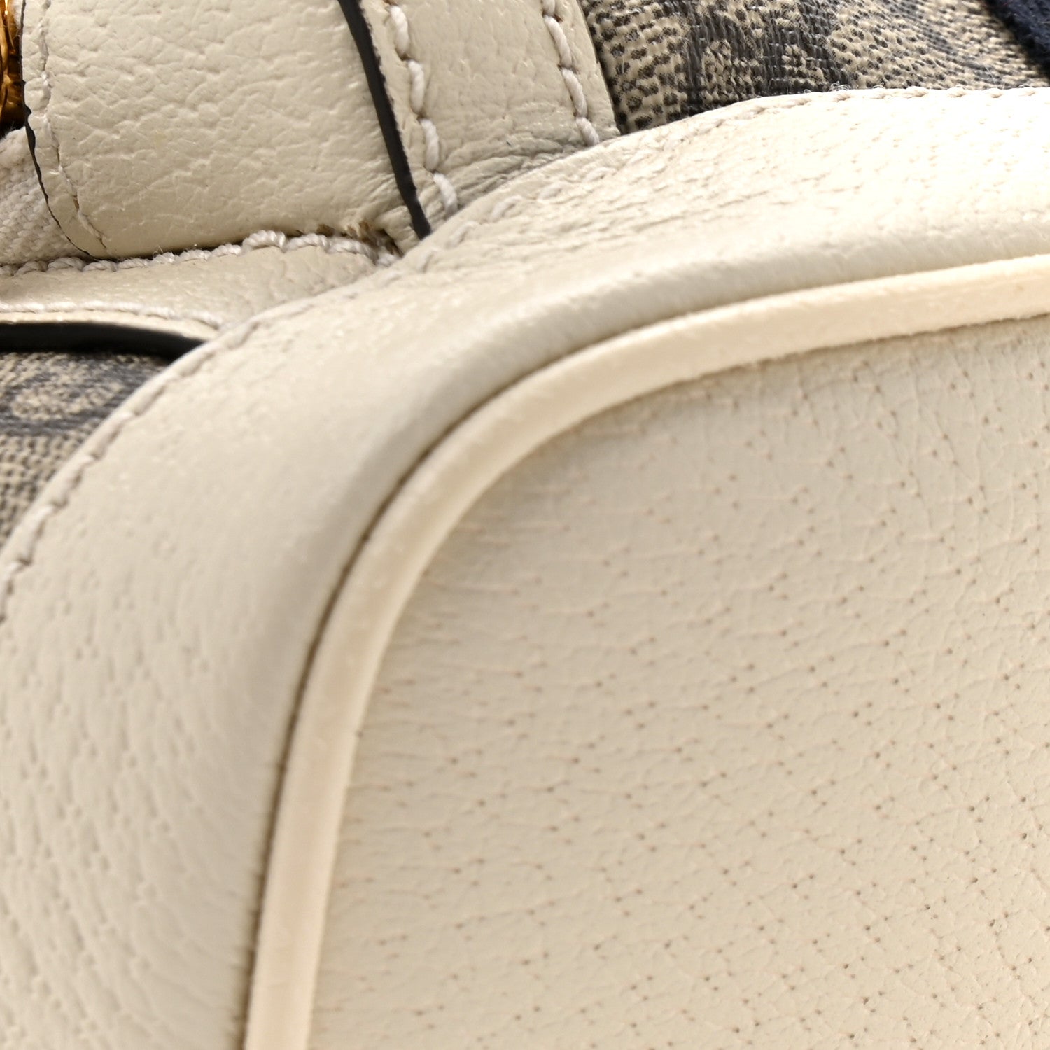 Gucci GG Supreme Monogram Textured Calfskin Web Small Ophidia Day Backpack Beige Ebony Mystic White