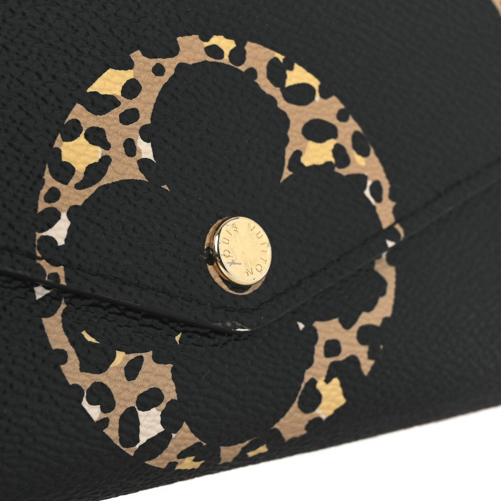 Louis Vuitton Monogram Giant Jungle Sarah Wallet Black