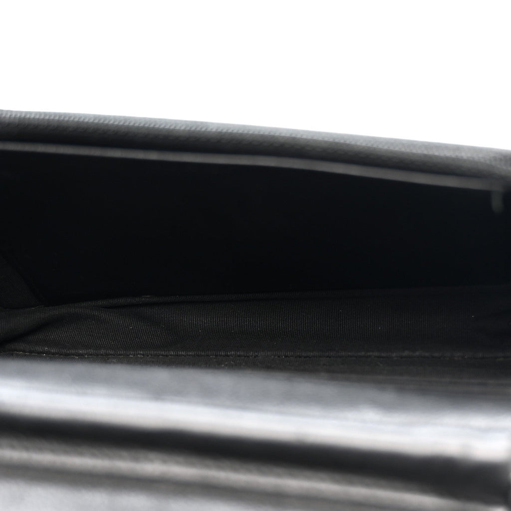 Chanel Crumpled Calfskin Quilted Wallet On Chain WOC So Black