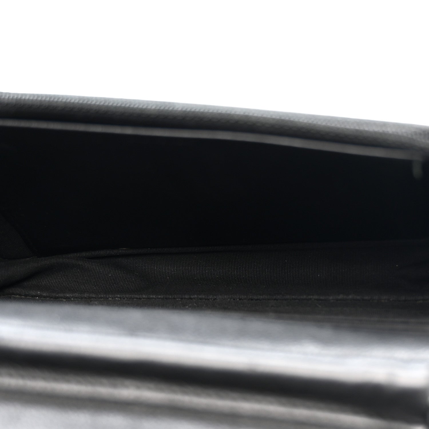 Chanel Crumpled Calfskin Quilted Wallet On Chain WOC So Black