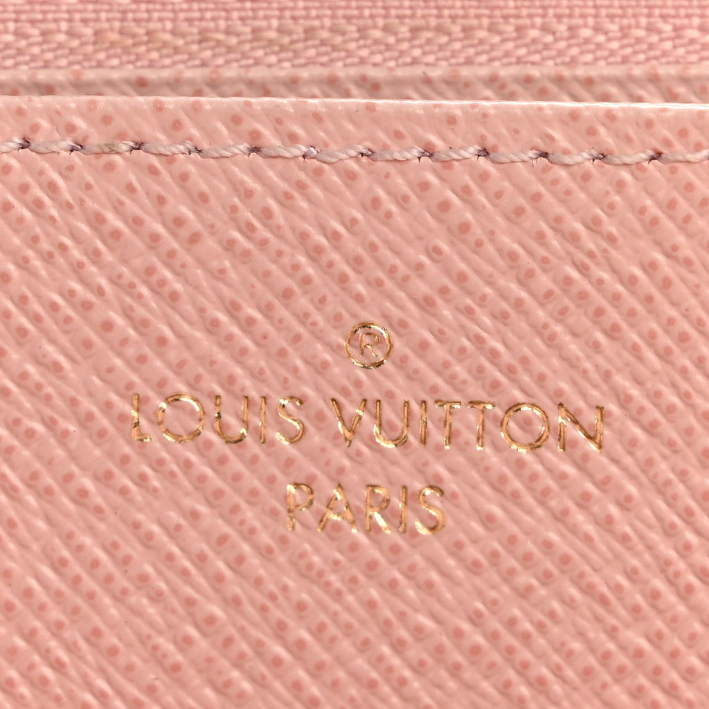 Louis Vuitton Monogram Zippy Wallet Rose Ballerine