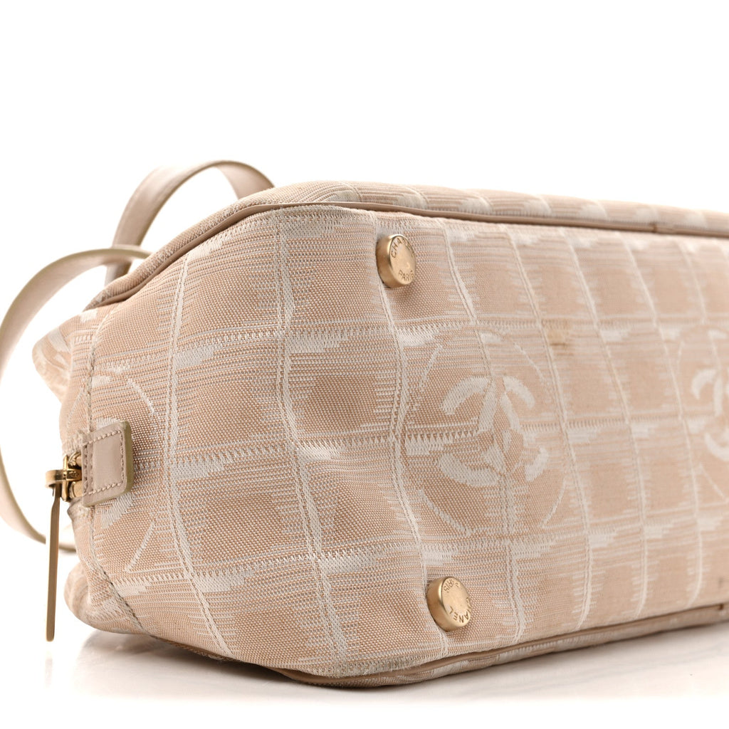Chanel Nylon Travel Bowler Beige