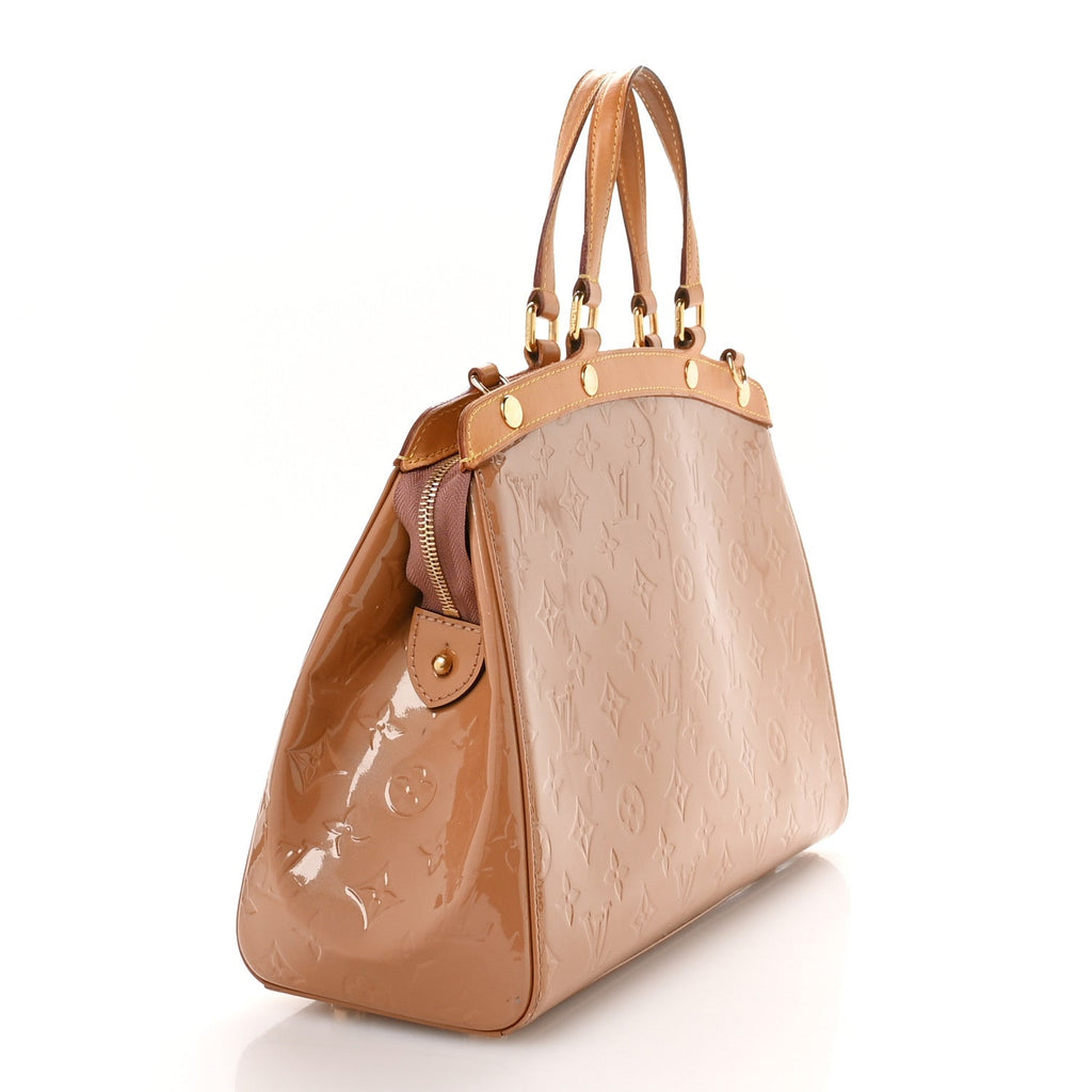 Louis Vuitton Vernis Brea MM Rose Velours