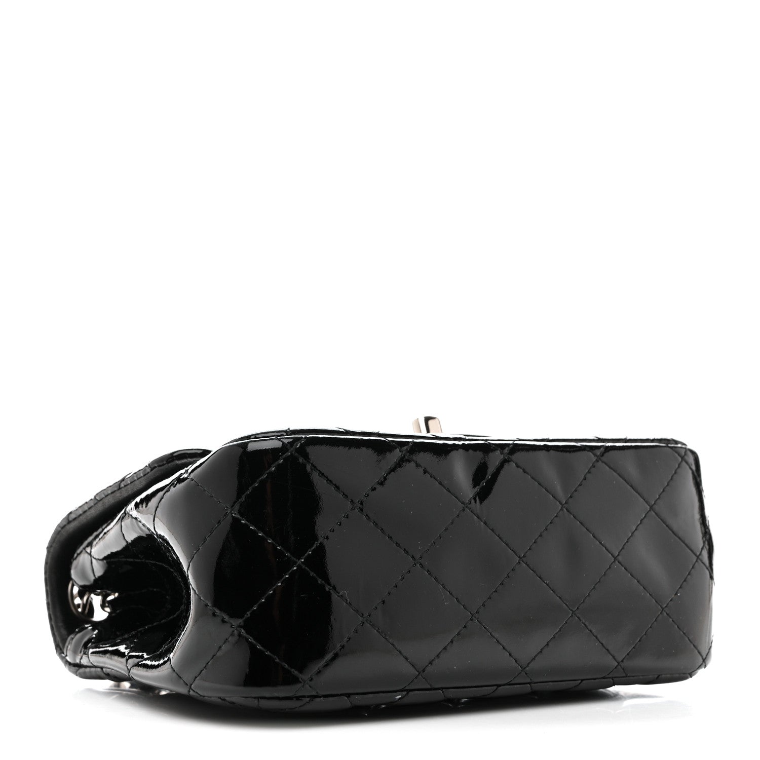 Chanel Patent Calfskin Quilted Mini Square Flap Black