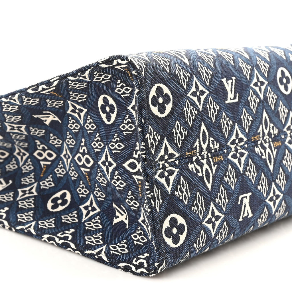 Louis Vuitton Jacquard Since 1854 Onthego MM Blue