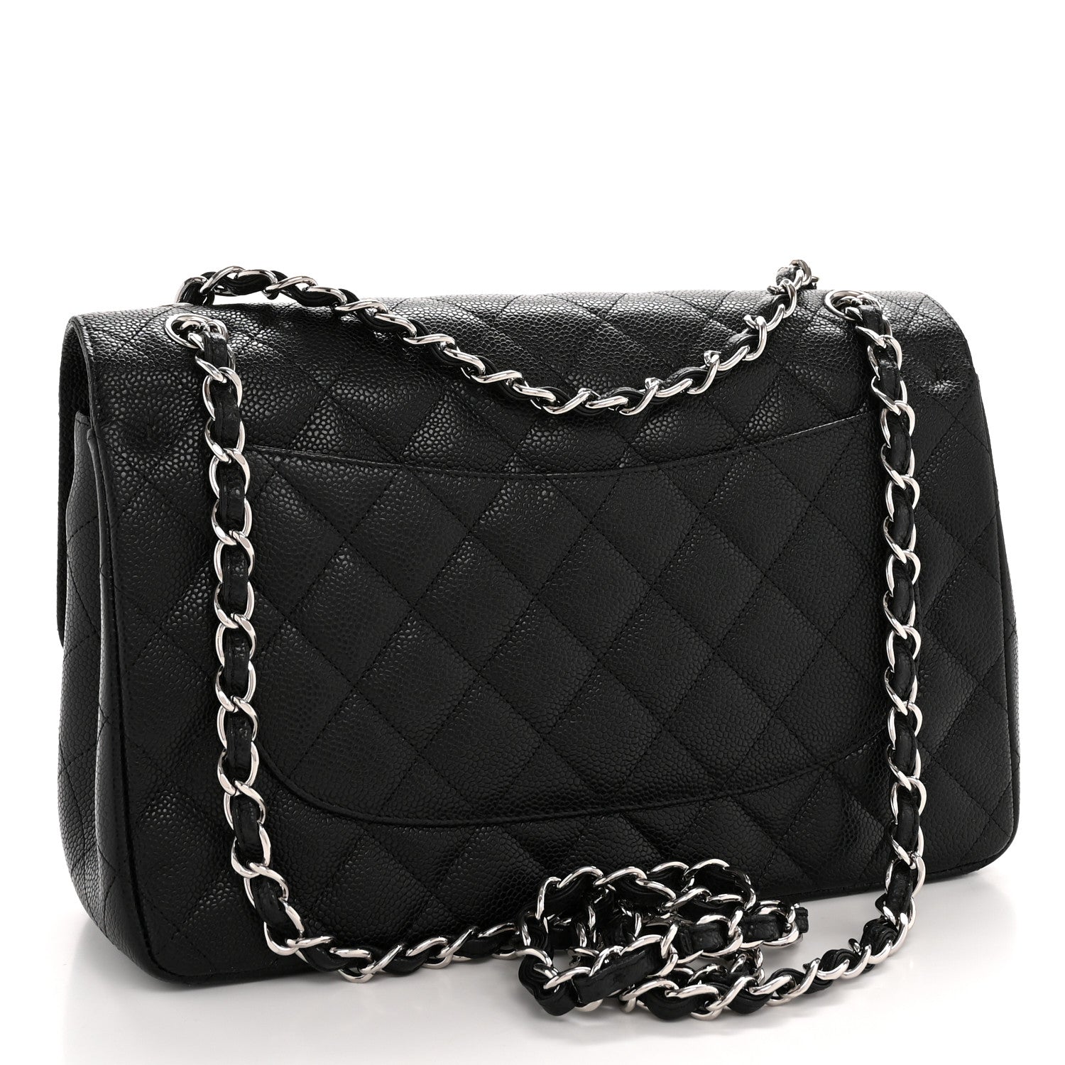 Chanel Caviar Quilted Jumbo Double Flap Black