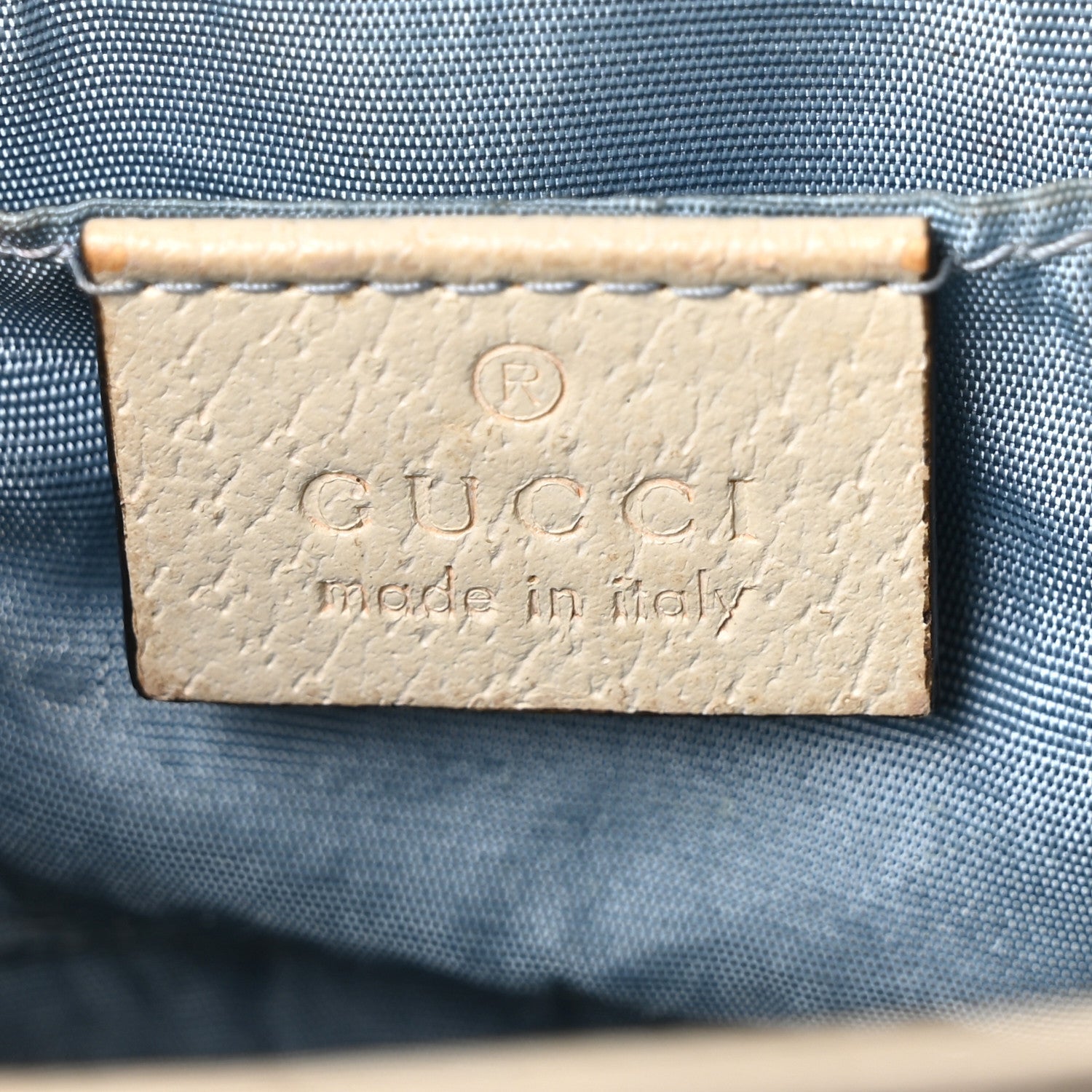 Gucci Grained Calfskin Bee Star Small Padlock Shoulder Bag White