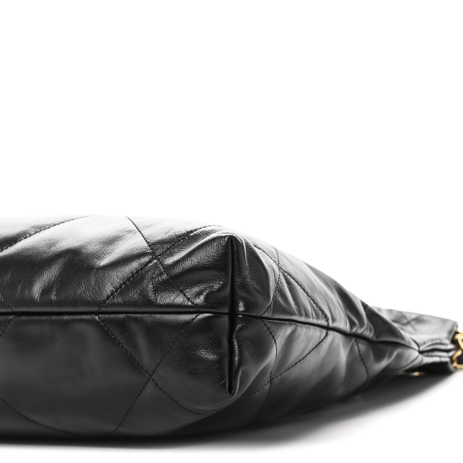 Chanel Shiny Calfskin Quilted Small Chanel 22 Black