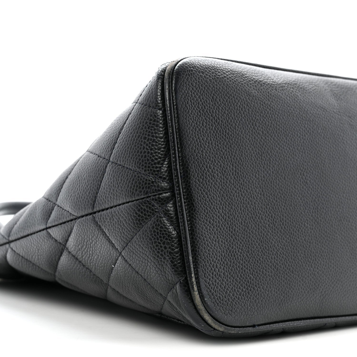 Chanel Caviar Quilted Medallion Tote Navy