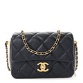 Chanel Iridescent Caviar Quilted Mini My Perfect Flap Black