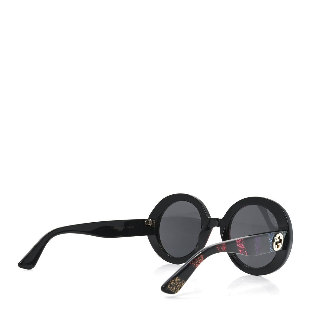 Gucci Acetate Round Glitter GG0319S Sunglasses Rainbow