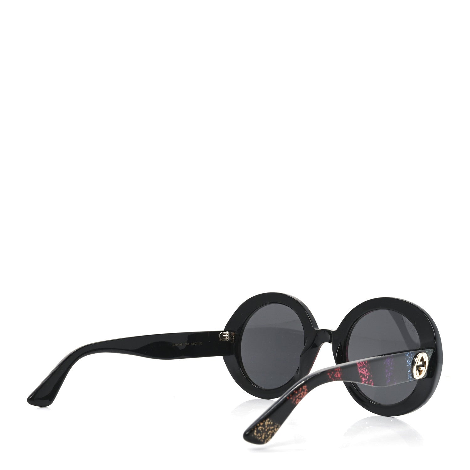 Gucci Acetate Round Glitter GG0319S Sunglasses Rainbow