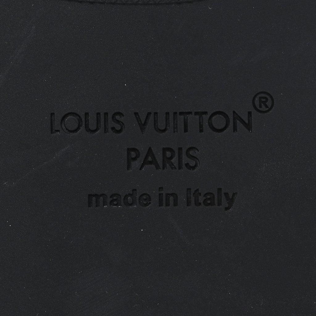 Louis Vuitton Monogram Eclipse Calfskin Mens LV Oasis Mules 12 Black